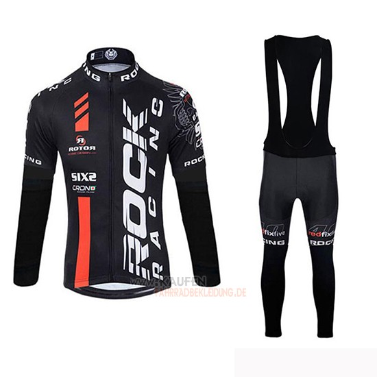 Rock Racing SIDI Langarmtrikot 2019 und Lange Tragerhose Shwarz